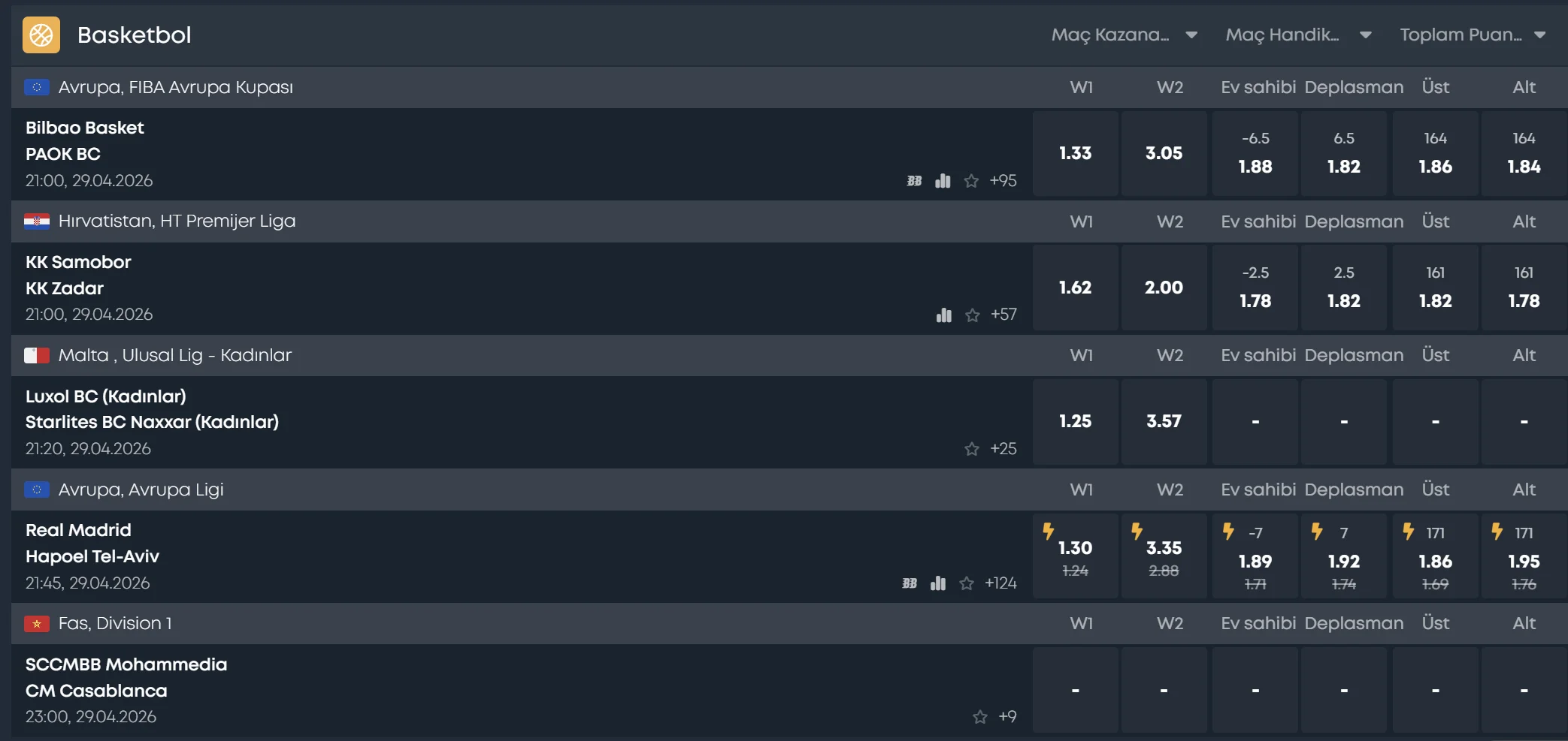 live betting
